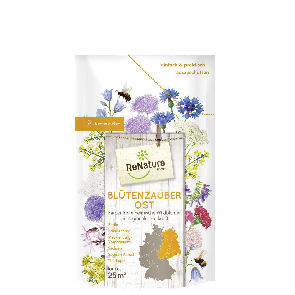 Blütenzauber OST Saatgut: Regionale Blumen für Bienen – Imkado