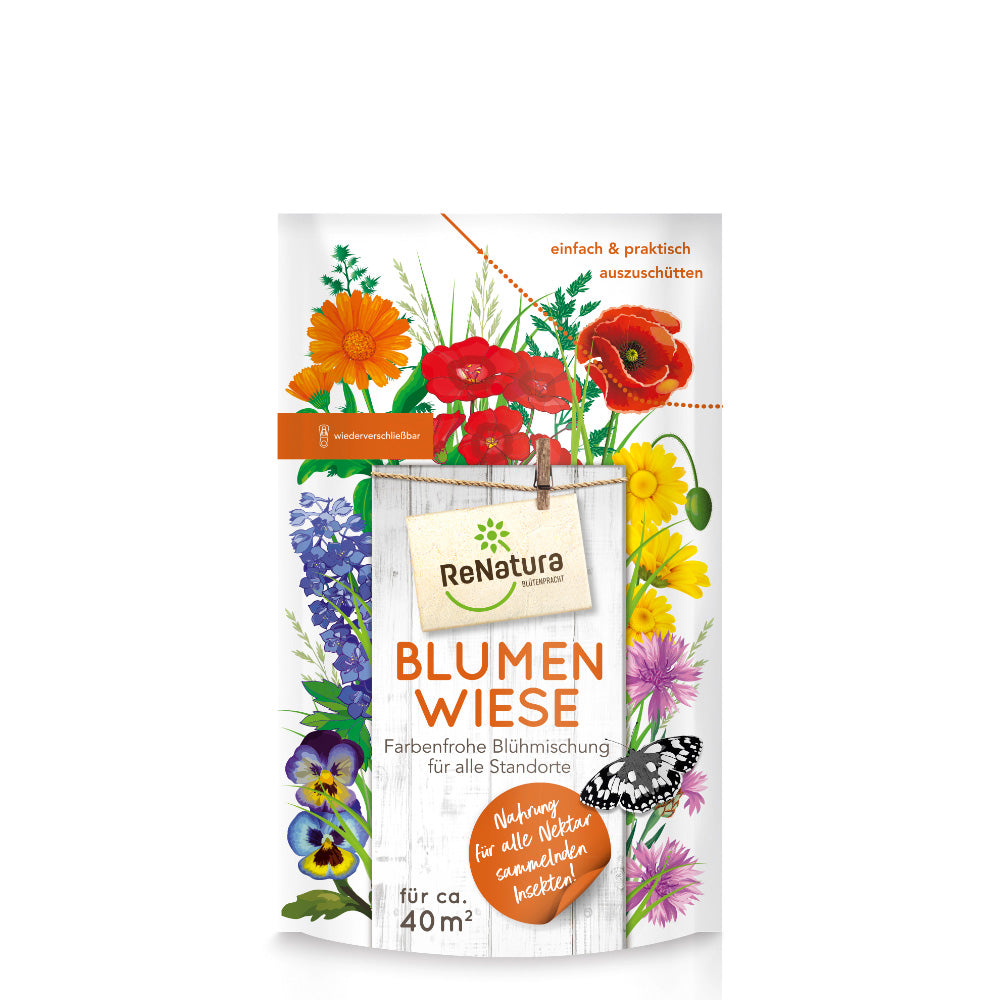 Blumenwiese Saatgut: Bienenfreundliche Blühmischung 275g – Imkado